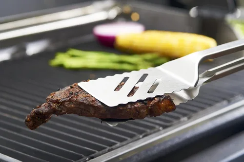 Miniatura 5 de GrillPro 40240 Combinación de Pinzas/Espátula de Acero Inoxidable de 16 Pulgadas, Plateado