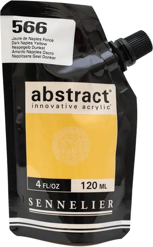 Miniatura 38 de SENNELIER Pintura acrílica abstracta innovadora para cuerpo pesado, bolsa de 16.9 fl oz, blanco titanio