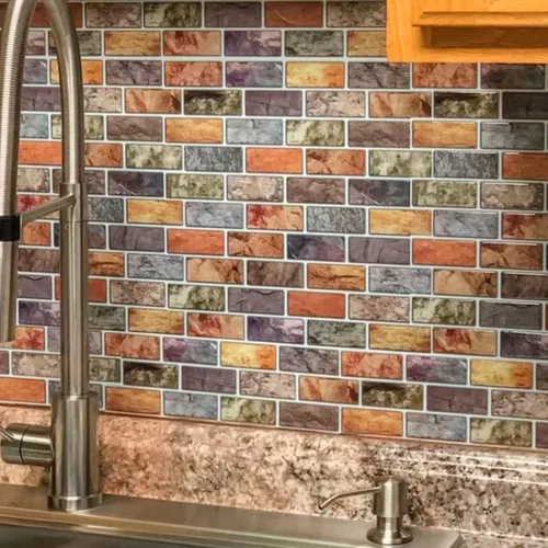 Miniatura 8 de Art3d - 10 hojas de azulejos adhesivos antisalpicaduras para cocina - 30 x 30 cm, adhesivo de pared para cocina, baño, encimera y sala de estar