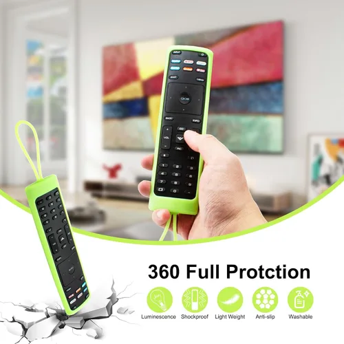 Miniatura 2 de Paquete de 2 fundas para control remoto Vizio, compatible con Vizio Remote Case XRT136 / XRT140 Series Universal Smart TV Control Funda de silicona