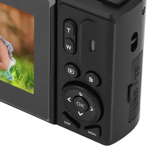 Miniatura 7 de Cámara digital de 64 MP, pantalla de 3 pulgadas, cámara digital compacta retro de video 4K, zoom digital 18X, cámara de vlogging recargable