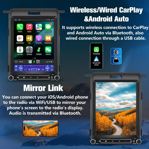 Miniatura 5 de Actualización estéreo de radio de coche para Ford F150 2013-2014, Android 13 8 Core [4 GB+64 GB] Unidad principal con pantalla táctil estilo T