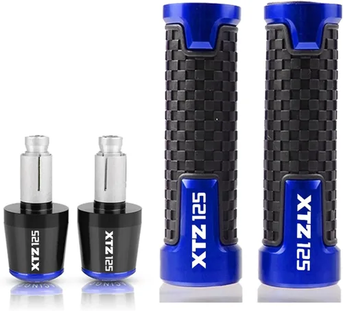 Motocicleta para Yamaha XTZ 125 XTZ125 2014 2015 Accesorios de motocicleta Agarraderas Manillar Bar Sets Agarraderas Grip Extremos Plug 7/8 '' 0.866