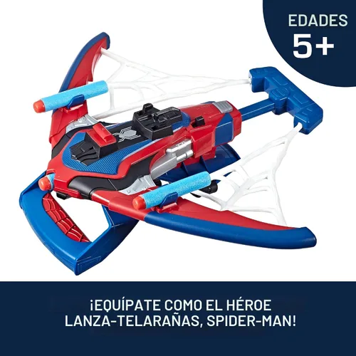 Miniatura 3 de Marvel Spider-Man Web Shots Spiderbolt NERF - Juguete lanzador motorizado, dispara dardos, 3 dardos, niños de 5+ años (exclusivo de Amazon)