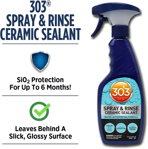 Miniatura 2 de 303 Products Sellador de cerámica en aerosol y enjuague, revestimiento cerámico rápido, fórmula SiO2 activada por agua, 6 meses de protección