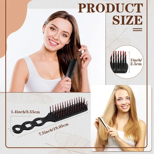 Miniatura 2 de 200 cepillos de pelo para personas sin hogar, envueltos individualmente, cepillo para desenredar, cepillo de pelo rizado, cepillo de ventilación