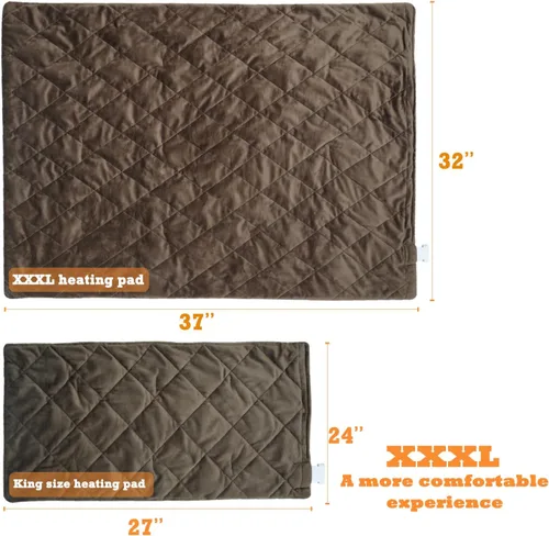 Miniatura 8 de cozzyhug™ Pro Extreme - Almohadilla térmica de peso XXXL más grande con tecnología FIRfusion NEO, iones negativos emitidos, infrarrojos lejanos