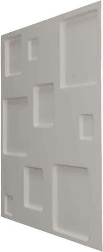 Miniatura 4 de Ekena Millwork Devon EnduraWall 19 5/8 pulgadas de ancho x 19 5/8 pulgadas de alto, panel decorativo de pared 3D, beige ahumado