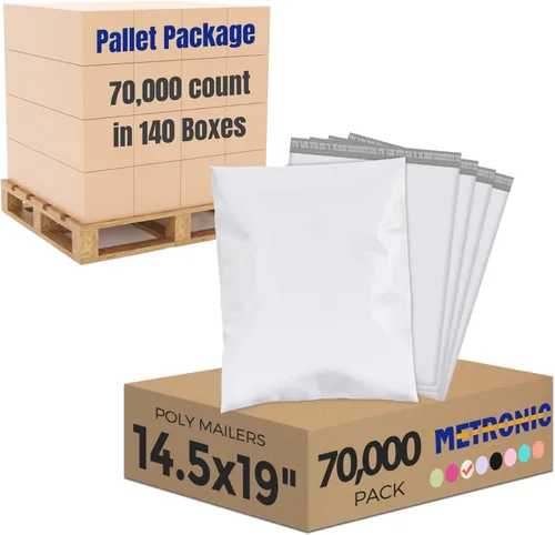 Miniatura 29 de Metronic Sobres de polietileno grandes de 24 x 24 pulgadas, 100 unidades, bolsas de envío adhesivas fuertes para ropa, sobres impermeables para Lila