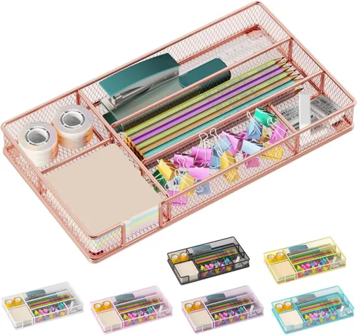 Miniatura 8 de Bandeja organizadora de cajones de escritorio, organizador de cajones de oficina, organizadores de espacio de trabajo, adecuado para herramientas