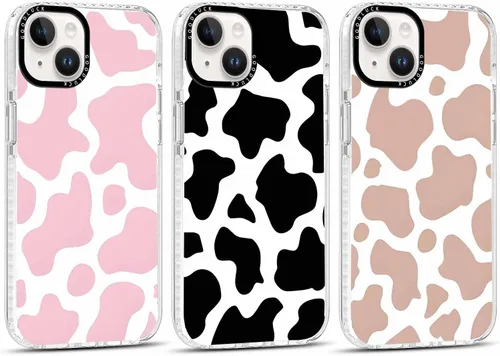 Miniatura 27 de Paquete de 3 Fundas Bonitas con Estampado de Guepardo para iPhone 13/14 de 6.1" Funda de Teléfono, Fundas de Diseño Estético de Leopardo Silicona