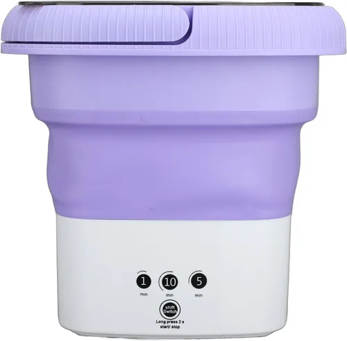 Lavadora portátil Mini lavadora plegable 6.5L Limpieza profunda de ropa interior Calcetines de ropa pequeña para dormitorio de apartamento