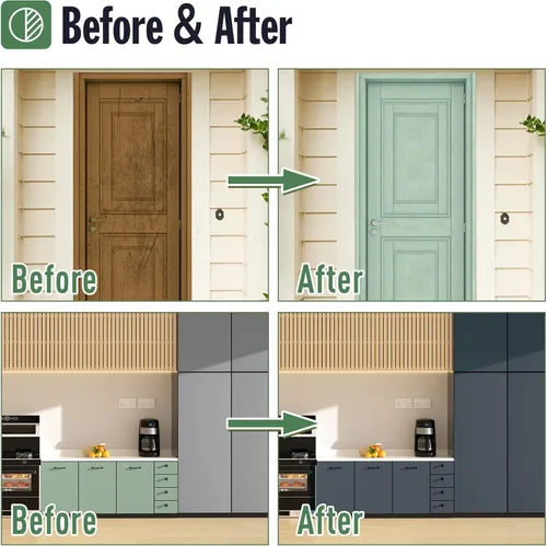 Miniatura 7 de DWIL Pintura para Muebles con Acabado Mate - Pintura para Madera de 16 Oz para Gabinetes, Puertas, Mesas y Cómodas Renovación - A Base de Agua, No