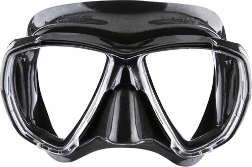 Cressi Adult Dive Mask with Inclined Lens for Scuba Diving - Optical Lenses Available - Big Eyes - Made in Italy Negro/Negro