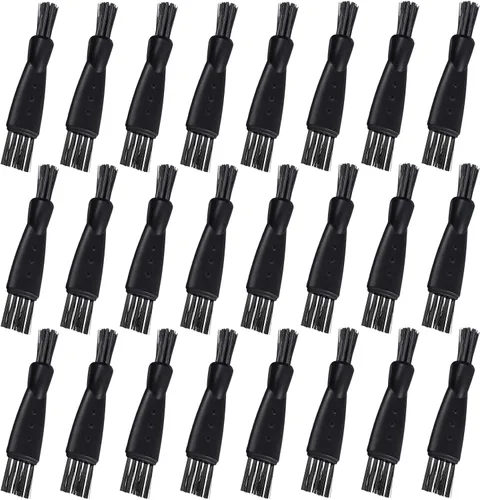 24 piezas de afeitadoras eléctricas para hombre, cepillo de limpieza de doble cara, cepillo limpiador de cepillo de pelo, herramienta pequeña