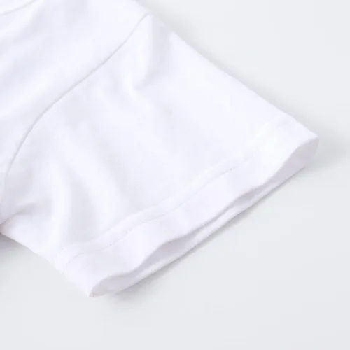 Miniatura 5 de Noomelfish Vestido de manga corta con volantes para niñas, estilo casual, con cordón, de algodón (4-12 años)