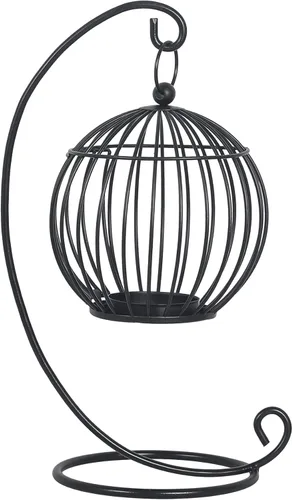 Miniatura 8 de Asense Portavelas de metal, modernos candelabros rústicos de granja, faroles decorativos para interiores y exteriores, mantel de mesa, estilo 1