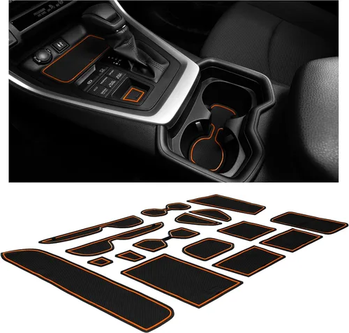 Miniatura 47 de CupHolderHero Compatible con accesorios Toyota Tundra 2014-2021 - Insertos de portavasos antideslizantes antipolvo, tapetes para consola central