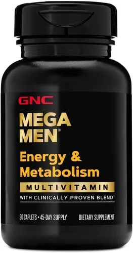 Miniatura 4 de GNC Mega Men Energy & Metabolism Multivitamínico para hombres Antioxidantes y aumento de calorías quema 90