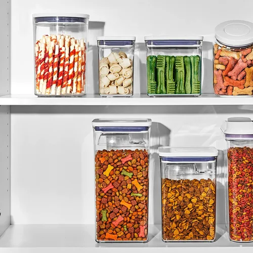 Miniatura 10 de OXO Good Grips Recipiente POP para mascotas – 2.6 L/2.8 Qt Ideal para hasta 3 libras de comida para perros o 2 libras de comida para gatos Blanco