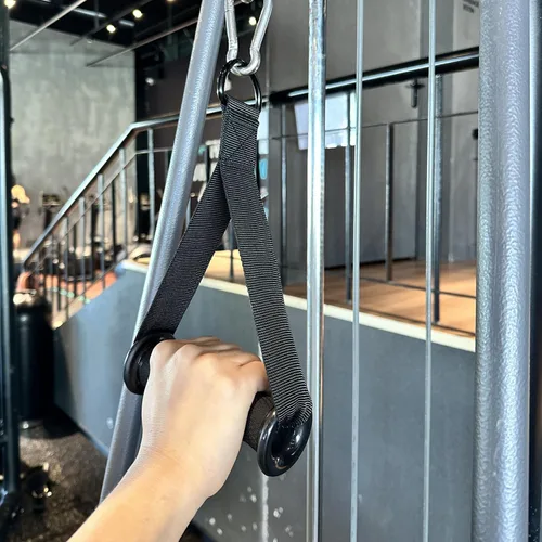 Miniatura 5 de Asas de resistencia para gimnasio, mango de repuesto resistente, accesorios para poleas de máquina de cable, banda de resistencia y entrenador