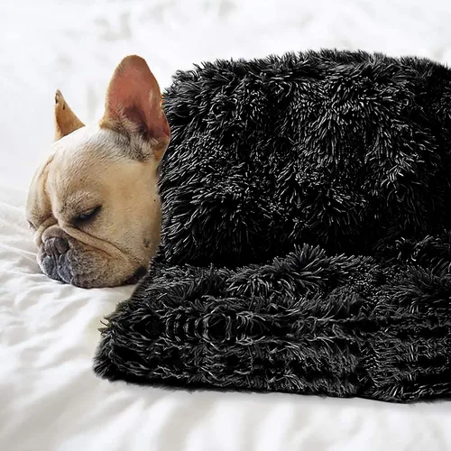 Miniatura 4 de Manta de cama para mascotas, manta de forro polar esponjoso para perro, manta suave para cachorros, gatos, gatitos, S, M, L, XL, manta sherpa Rosa