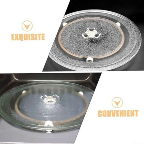 Miniatura 3 de Juego de 2 soportes de rodillos circulares con ruedas de 0.551 in de diámetro y anillo de plástico de 17 3.1 in para tocadiscos de microondas