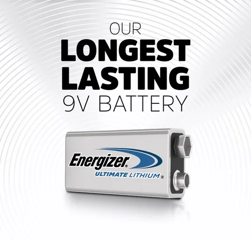 Miniatura 2 de Energizer Ultimate Lithium 9V Baterías (Paquete de 2), Baterías de litio de 9 V