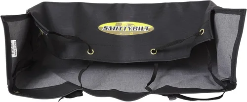 Miniatura 2 de Smittybilt 97281-98 - Cubierta de cabrestante negra con logotipo Smittybilt