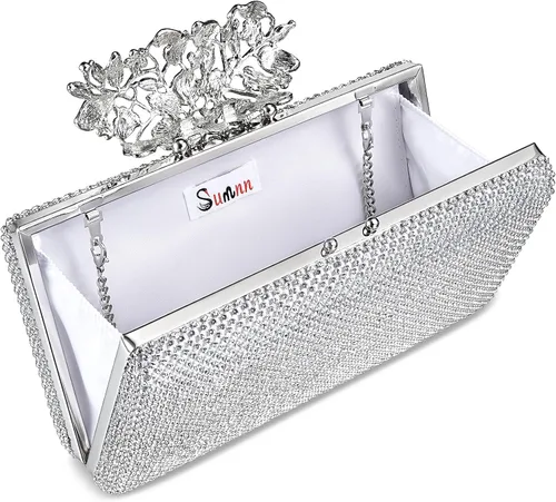 Miniatura 7 de Bolsos de noche brillantes para fiesta, para invitados de boda, monederos formales