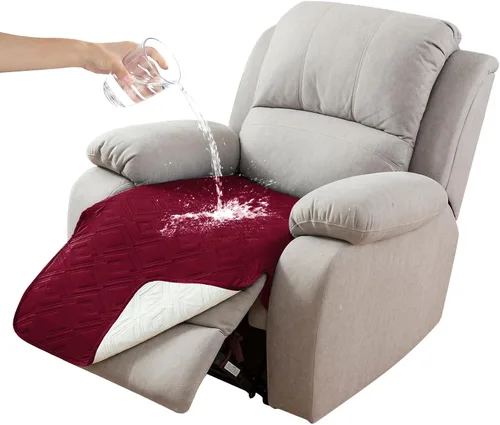 Miniatura 44 de Genina Juego de 2 Fundas de Reposabrazos para Sofá 100% Impermeables, Fundas para Reposabrazos de Sofá, Sillón, Protectores Antideslizantes