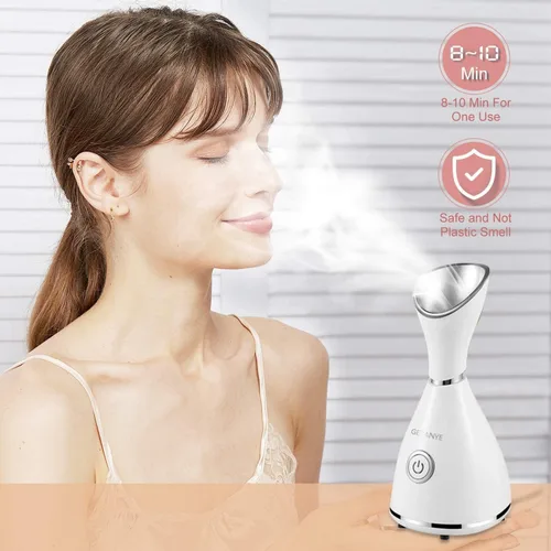 Miniatura 4 de GETANYE Vaporizador Facial Nano Iónico – Penetración 10X para Facial, Desobstruye los Poros, Humidificador Hidratante de Spa con Kit de Eliminación