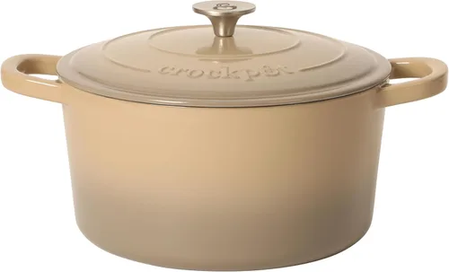 Miniatura 25 de Crock-Pot Artisan - Cacerola redonda esmaltada de hierro fundido estilo horno holandés, 3 cuartos de galón, verde pistacho