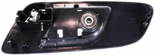 Miniatura 2 de Para Chevy Tahoe Manija de puerta interior delantera lado del conductor bisel negro con palanca cromada 2007-2014 Trim: todos los submodelos