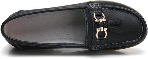 Miniatura 2 de Mocasines Penny para mujer, estilo casual, cómodos, sin cordones, para caminar, planos, para conducir, zapatos anchos para mujer
