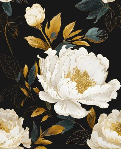Miniatura 16 de Papel tapiz floral vintage azul marino oscuro extra largo, 17.5 pulgadas x 393 pulgadas, papel de contacto bohemio pelable, papel de pared botánico