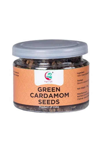 Yogi's Gift - Semillas de cardamón ricas frescas y fragantes | 1.76 onzas / 1.76 oz | Ideal para café, té, postres y productos horneados por Yogi's