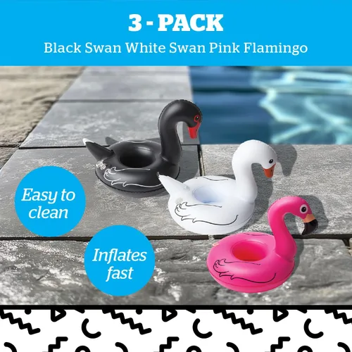Miniatura 4 de Bigmouth Inc. Inflatable Pool Party bebida Floats – Aves 3 Pack.
