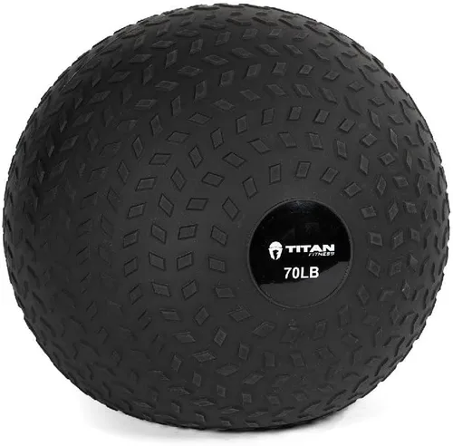 Miniatura 11 de Titan Fitness pelota de caucho Tread Slam, rebote muerto, peso para el entrenamiento - lanzar, atrapar, golpear, girar