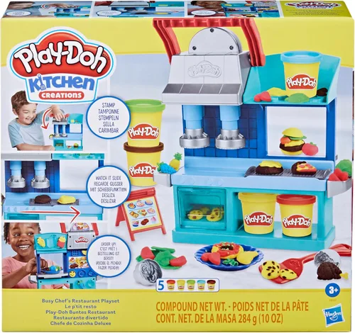Miniatura 2 de Play-Doh - Juego de cocina de dos lados para chefs ajetreados de Kitchen Creations, juego de cocina para niños en edad preescolar, manualidades
