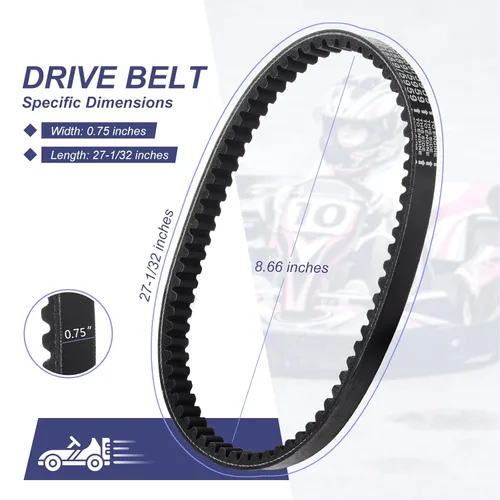 Miniatura 2 de Correa de transmisión Go Kart, 3 piezas de correas de transmisión, Correa convertidora de torque Cheimaxy serie 30 para Manco 5959 / Comet 203589