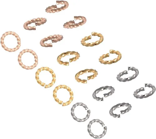 Miniatura 6 de UNICRAFTALE 300 anillos de salto abiertos de acero inoxidable 304 de 0.236 pulgadas, anillos redondos trenzados para hacer joyas, manualidades