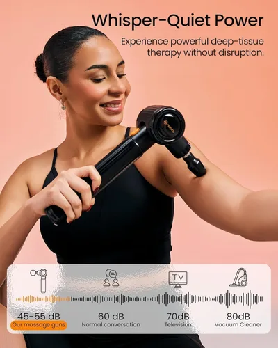 Miniatura 6 de NAPRE Pistola de masaje con mango de extensión y 3 ángulos ajustables, masaje de espalda de tejido profundo para cuello, hombros, cintura, piernas