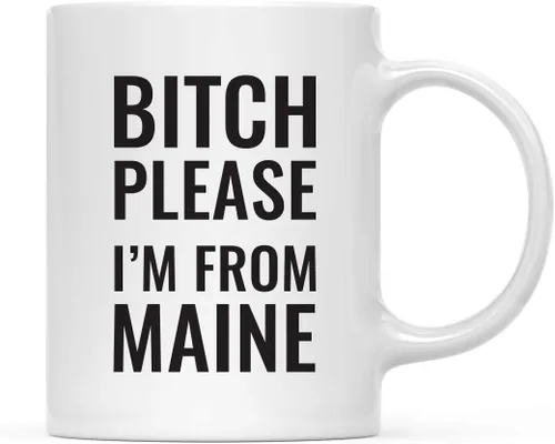 Miniatura 88 de Andaz Press Taza de café de 11 onzas, regalo de broma, Bitch Please I'm from Alabama, paquete de 1, incluye caja de regalo, divertidas ideas