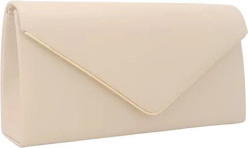 Miniatura 2 de Bolso de mano con sobre de cuero vegano clásico y elegante bolso de noche