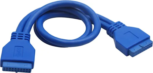 Miniatura 5 de Cable USB 3.0 para cabecera de placa base de alta velocidad de 20 pines hembra a hembra adaptador de cabezal de placa base Cable extensor