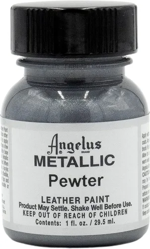 Miniatura 11 de Angelus - Pintura metálica para cuero, 4 onzas, plata