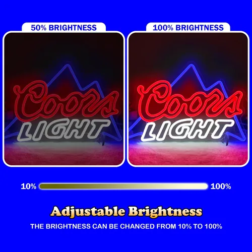 Miniatura 3 de Letreros de Neón de Cerveza para Pared Regulables Letrero Luminoso de Neón Letreros de Luces LED de Cerveza para Cueva del Hombre Pub Fiesta Letrero