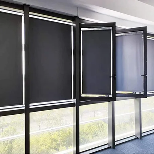 Miniatura 5 de Persianas enrollables opacas sin taladrar, cortinas de balcón con ventosas, persianas temporales, 30/45/50/65/28.3 in de ancho, retráctiles