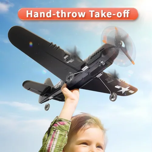 Miniatura 4 de XOS Avión planeador de avión sin escobillas para adultos, control remoto, eléctrico, acrobático, RTF, avión con luz colorida, avión de pasatiempo